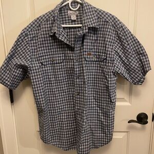 Carhartt Men's Blue Plaid Shirt
